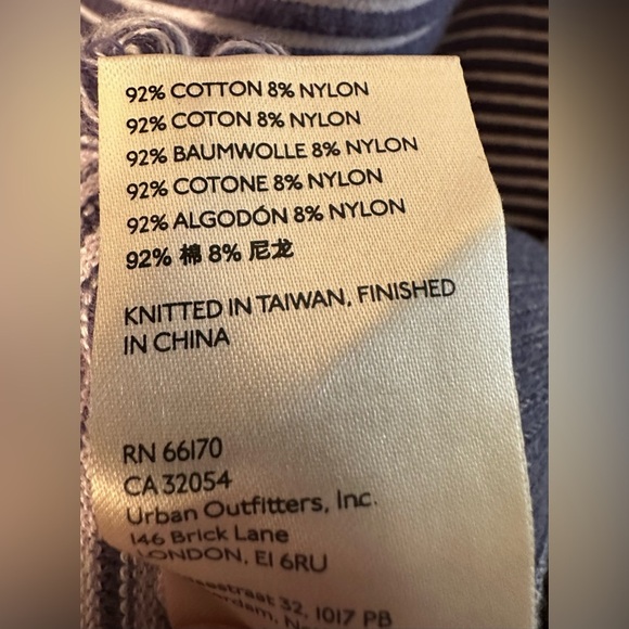 ANTHROPOLOGIE Daily Practice SM White Blue Striped SOFT Knit Sweater Dress Tunic - Picture 8 of 12